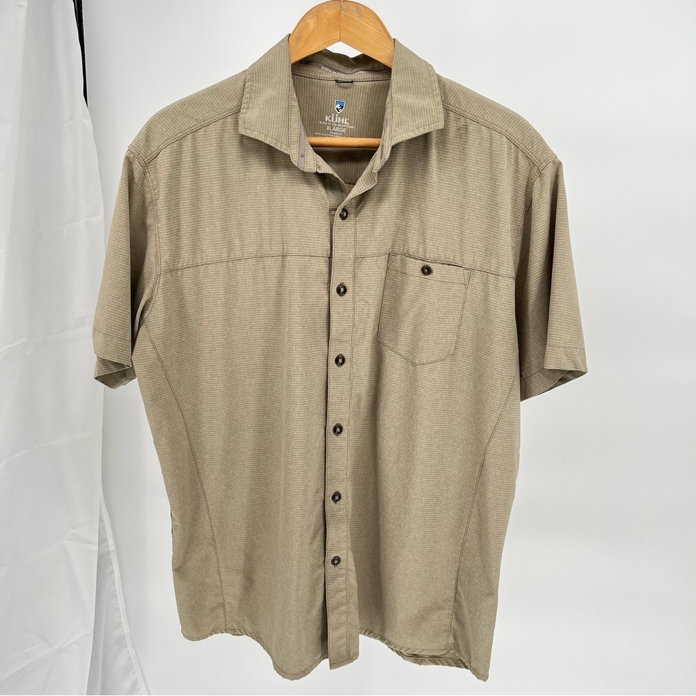 KÜHL Men’s Optimizr UPF 40 Tapered Fit Shirt Size XL Short Sleeve Performance